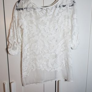 White lace top